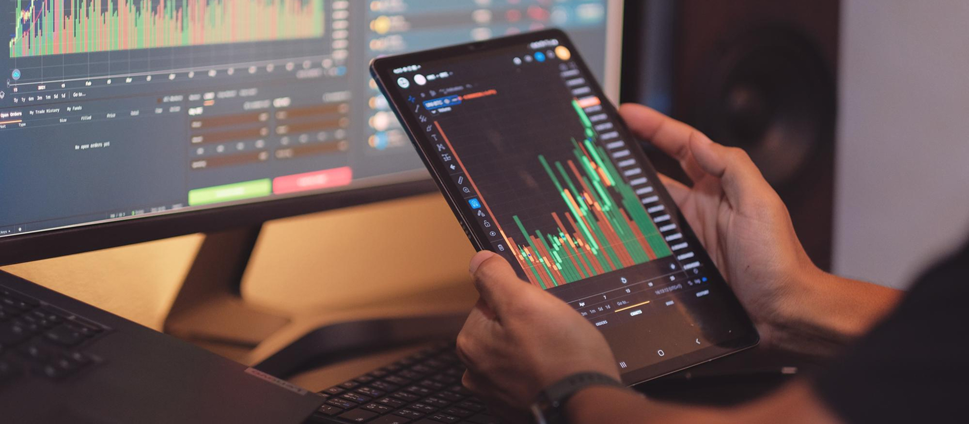 Investment portfolio growth visualization